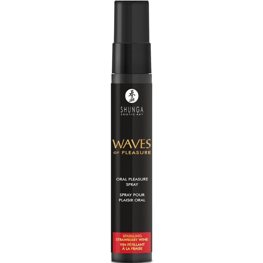 SHUNGA - WAVES PLEASURE SPRAY ORAL SEDUCTIVE STRAWBERRY 20 ML - NOCTURNA DESIRES