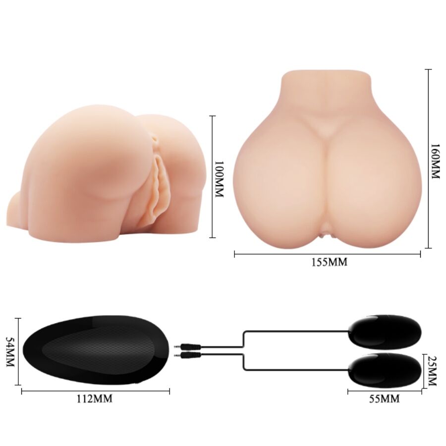 CRAZY BULL - REALISTIC VAGINA AND ANUS WITH VIBRATION POSITION 8 CRAZY BULL  NOCTURNA DESIRES
