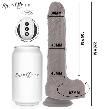 MR INTENSE - MATT REALISTIC MULTIFUNCTION WITH VIBRATION UP AND DOWN REMOTE CONTROL 22 CM -O- 4 CM - NOCTURNA DESIRES