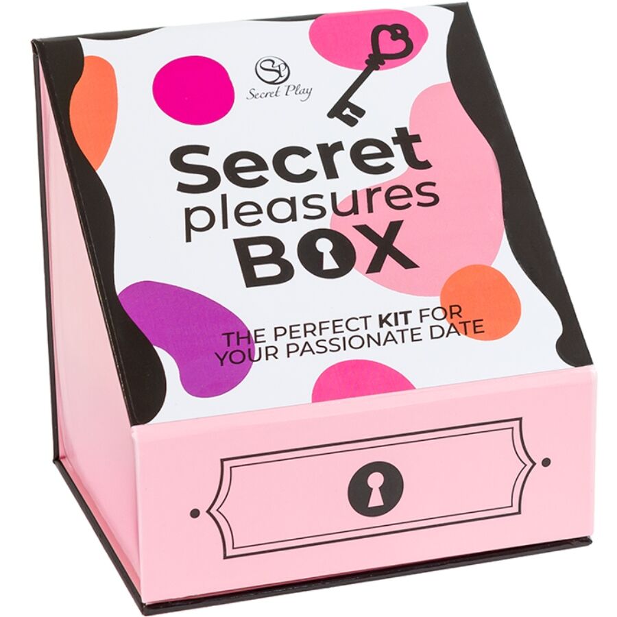 SECRET PLAY - PLEASURES BOX FOR COUPLES: DICE + VIBRATING BULLET + FEATHER PEN - NOCTURNA DESIRES