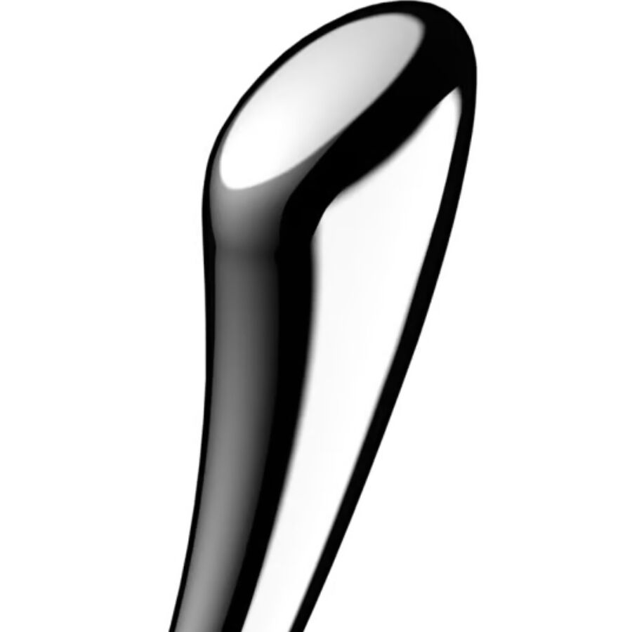 SATISFYER - COSMIC CREST 1 STAINLESS STEEL DOUBLE-ENDED DILDO - NOCTURNA DESIRES
