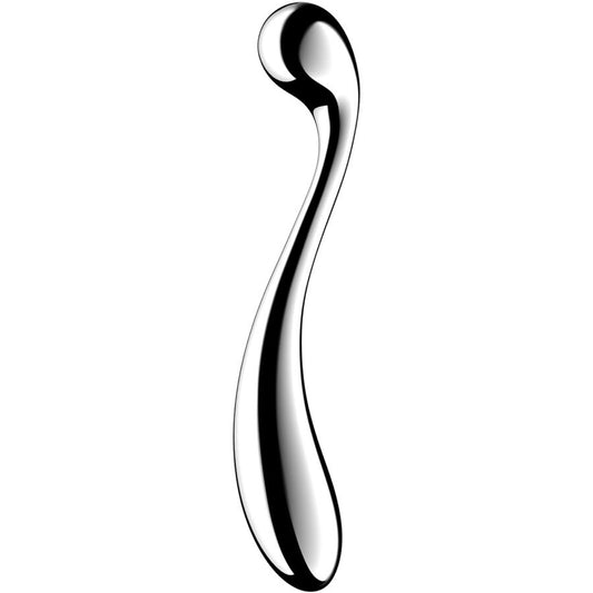 SATISFYER - STAR FORCE 4 STAINLESS STEEL DOUBLE-ENDED DILDO - NOCTURNA DESIRES