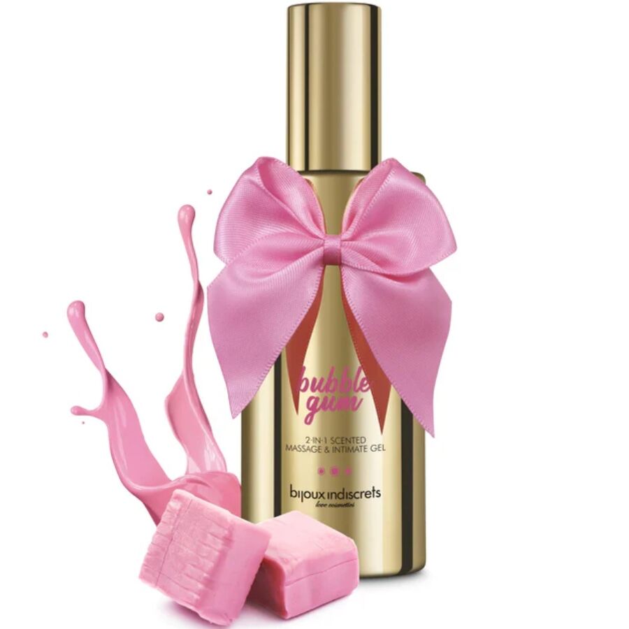 BIJOUX - BUBBLE GUM 2·IN·1 SCENTED MASSAGE & INTIMATE GEL 100 ML BIJOUX LOVE COSMETIQUES  NOCTURNA DESIRES