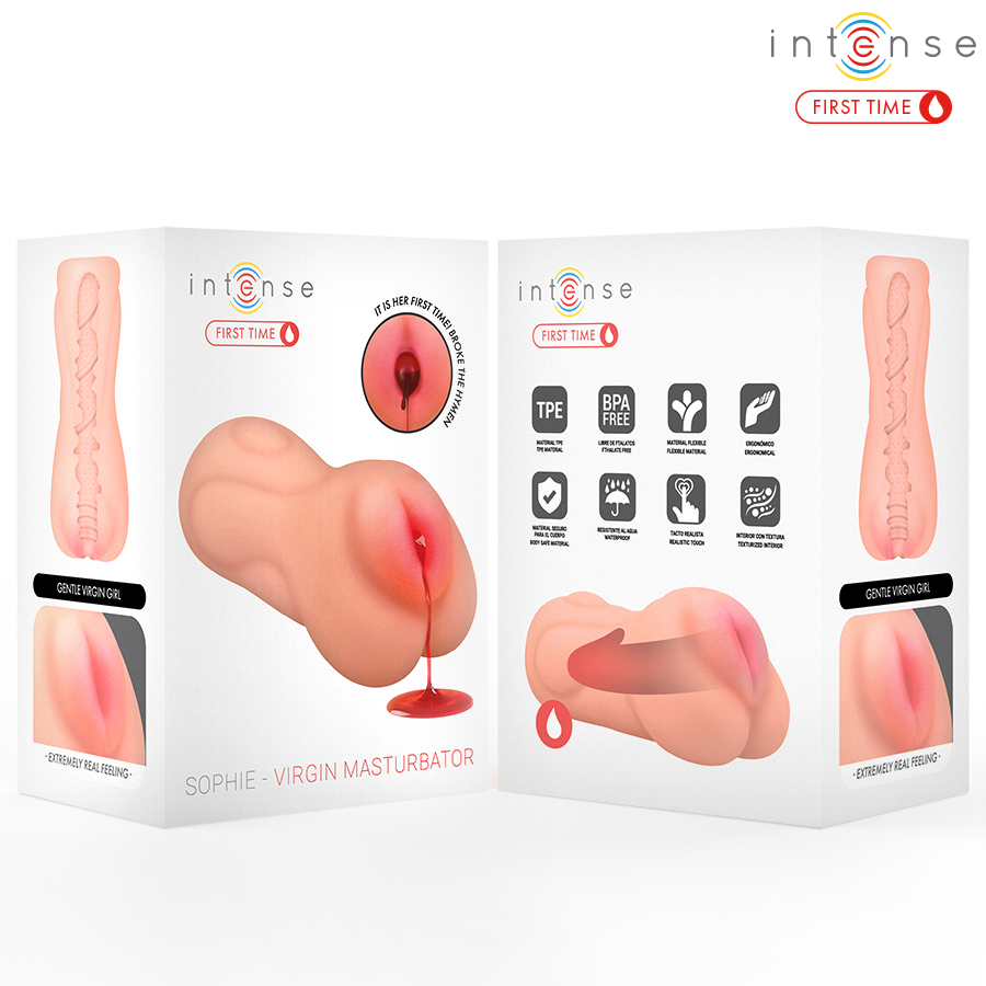 INTENSE FIRST TIME - SOPHIE VIRGIN MASTURBATOR WITH BLEEDING - NOCTURNA DESIRES