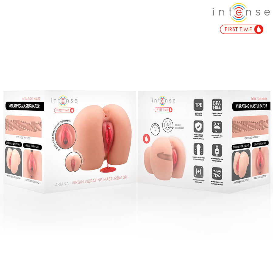INTENSE FIRST TIME - ARIANA VIRGIN VIBRATOR MASTURBATOR WITH BLEEDING - NOCTURNA DESIRES