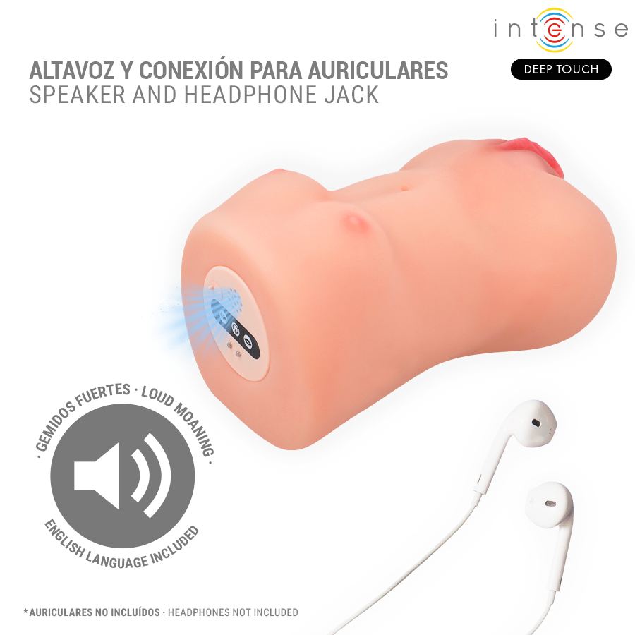 INTENSE DEEP TOUCH - CATHERINE VIBRATOR & SUCTION MASTURBATOR WITH VOICE - NOCTURNA DESIRES