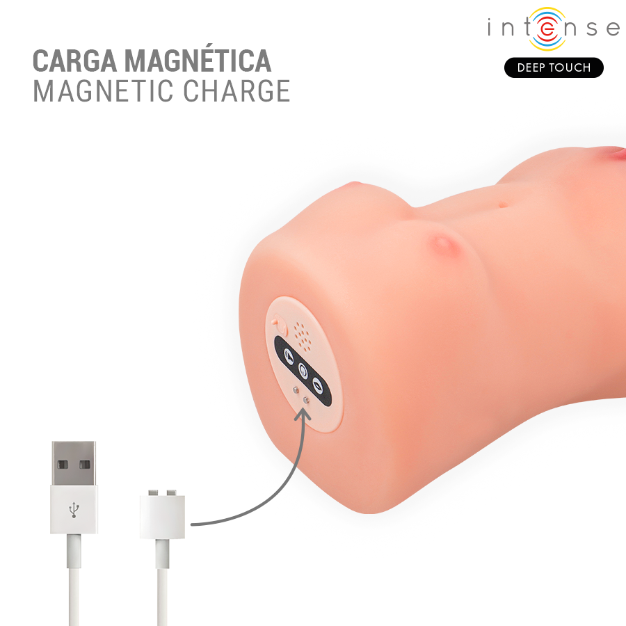 INTENSE DEEP TOUCH - CATHERINE VIBRATOR & SUCTION MASTURBATOR WITH VOICE - NOCTURNA DESIRES