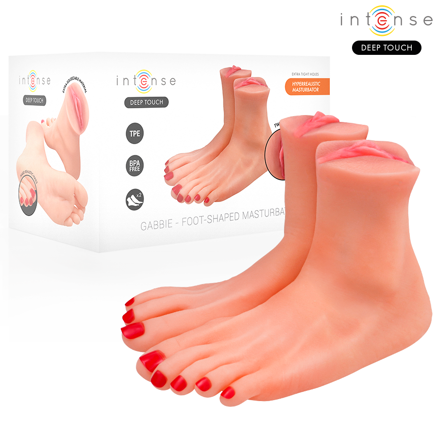 INTENSE DEEP TOUCH - GABBIE TWO-PIECE FOOT-SHAPED MASTUBADOR - NOCTURNA DESIRES