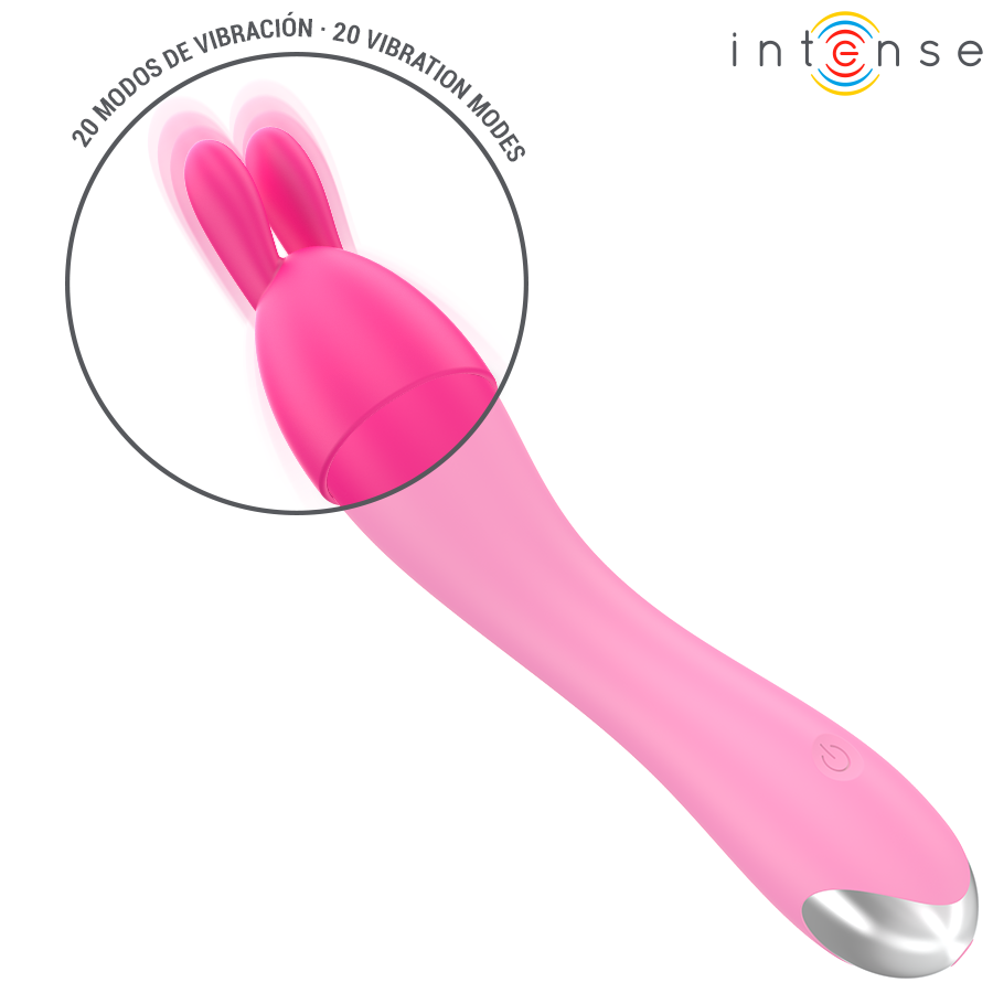 INTENSE - CHER VIBRATOR WITH 20 PATTERNS AND INTERCHANGEABLE HEADS - NOCTURNA DESIRES