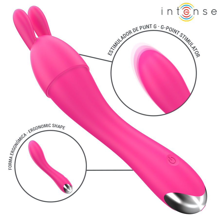 INTENSE - CHER VIBRATOR WITH 20 PATTERNS AND INTERCHANGEABLE HEADS - NOCTURNA DESIRES