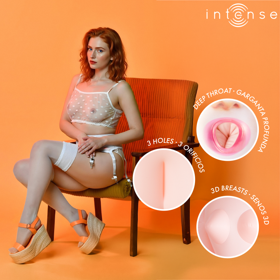 INTENSE DOLLS - SCARLETT INFLATABLE DOLL WITH THREE ORIFICES - NOCTURNA DESIRES