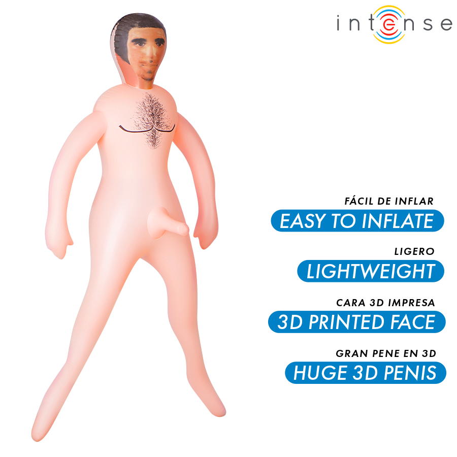 INTENSE DOLLS - ANTHONY INFLATABLE DOLL WITH 3D PENIS - NOCTURNA DESIRES
