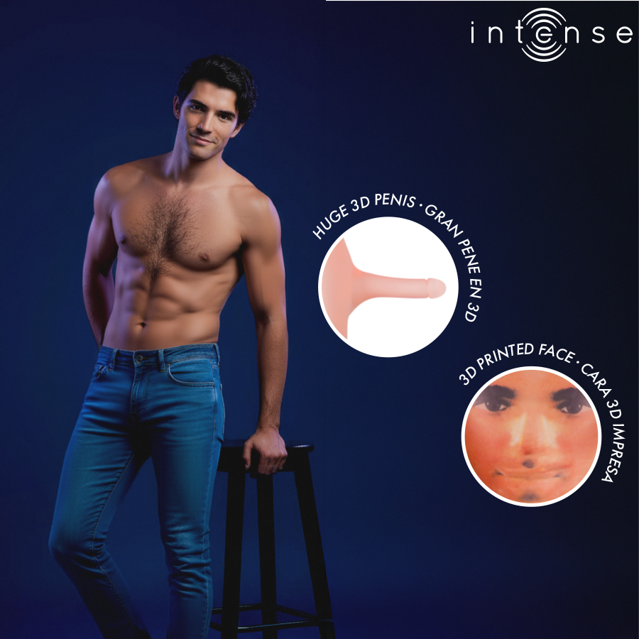 INTENSE DOLLS - ANTHONY INFLATABLE DOLL WITH 3D PENIS - NOCTURNA DESIRES