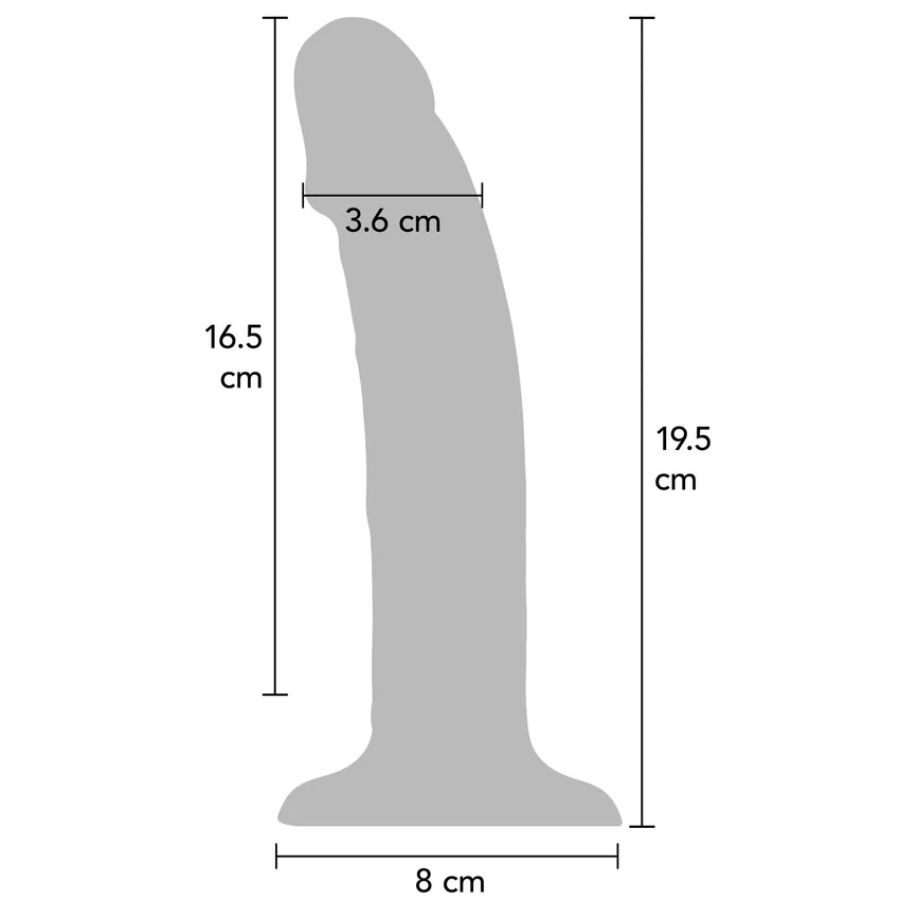 GET REAL - REALISTIC SILICONE VIBRATING DILDO PURPLE 19.5 CM - NOCTURNA DESIRES