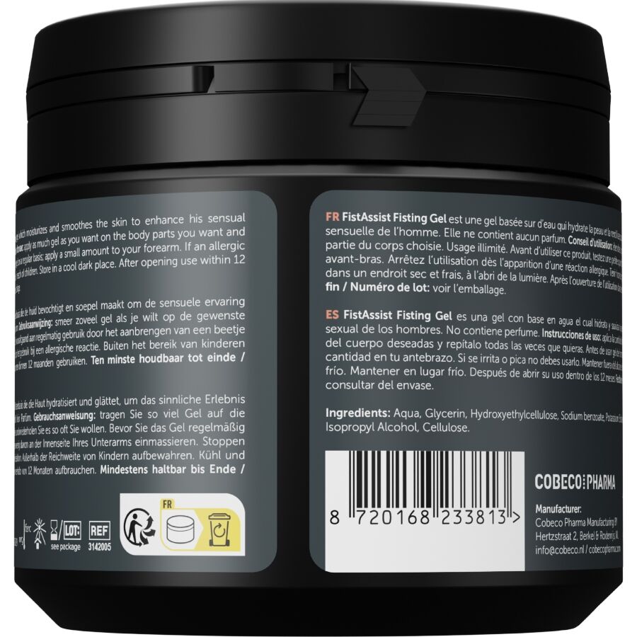 COBECO - FIST ASSIST FISTING GEL EXTRA-THICK WATER-BASED 500 ML - NOCTURNA DESIRES
