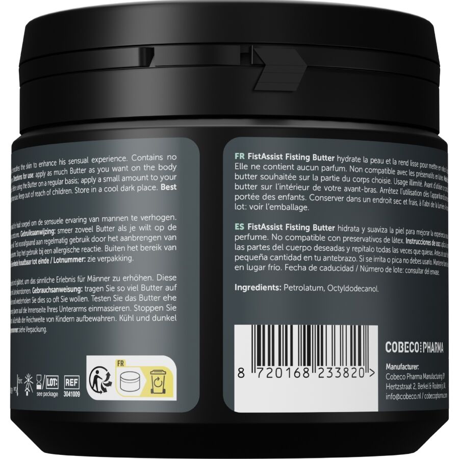 COBECO - FIST ASSIST BUTTER LUBRICANT OIL-BASED 500 ML - NOCTURNA DESIRES