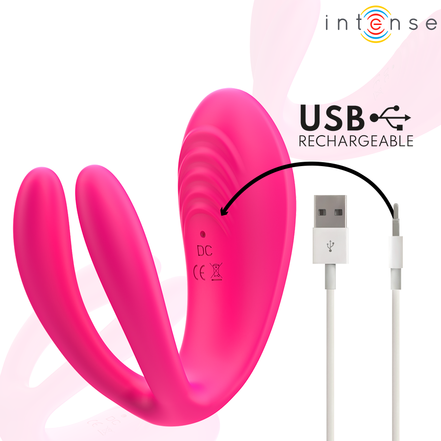 INTENSE - JULIA DOUBLE VIBRATOR CLAMP STIMULATOR REMOTE CONTROL - NOCTURNA DESIRES