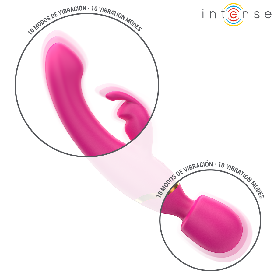 INTENSE - WINONA DOUBLE VIBRATOR RABBIT & WAND - NOCTURNA DESIRES