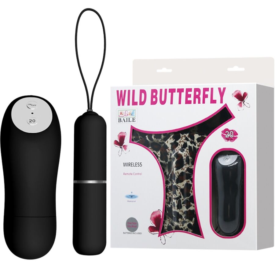 BAILE - THONG WITH VIBRATING BULLET AND REMOTE CONTROL BLACK - NOCTURNA DESIRES