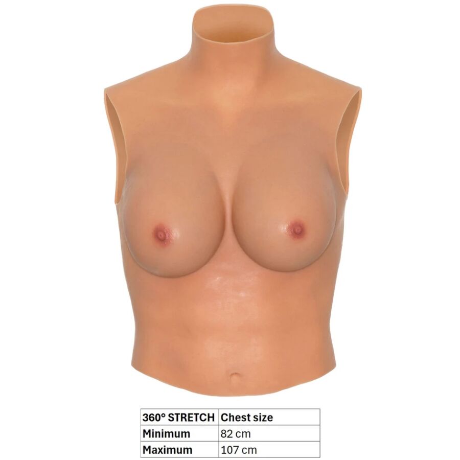 HIDDEN DESIRE - ALTER EGO WEARABLE BREAST SHIRT E-CUP FLESH - NOCTURNA DESIRES