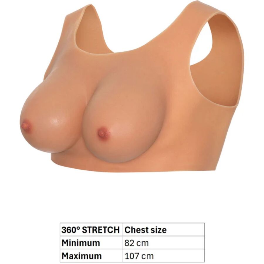 HIDDEN DESIRE - ALTER EGO WEARABLE BREAST TOP E-CUP FLESH - NOCTURNA DESIRES