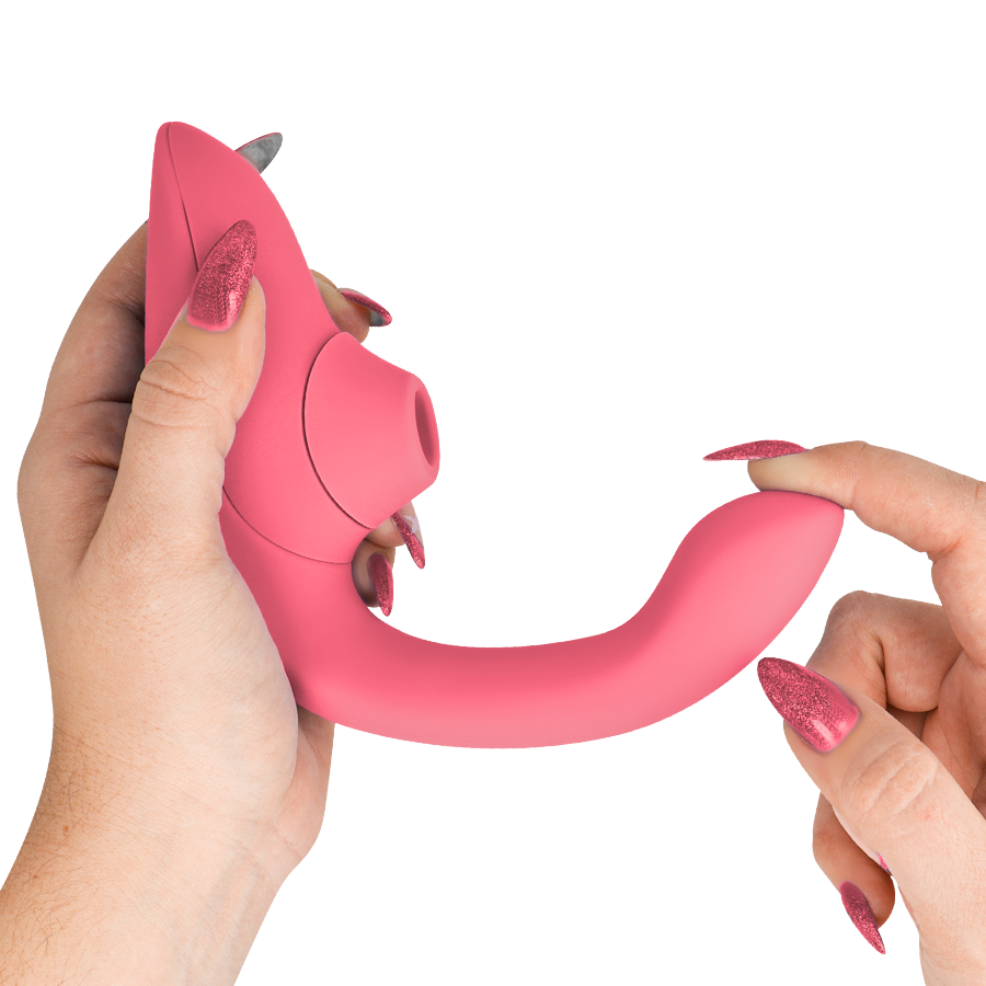 WOMANIZER - BLEND RABBIT VIBRATOR STIMULATOR VIBRANT ROSE - NOCTURNA DESIRES