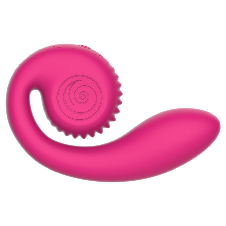 SNAIL VIBE - GIZI LITE DUAL G-SPOT & CLITORAL PINK VIBRATOR - NOCTURNA DESIRES