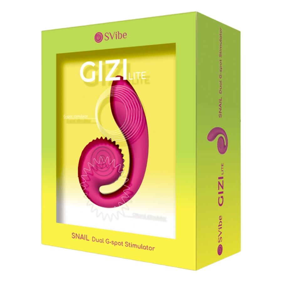 SNAIL VIBE - GIZI LITE DUAL G-SPOT & CLITORAL PINK VIBRATOR - NOCTURNA DESIRES