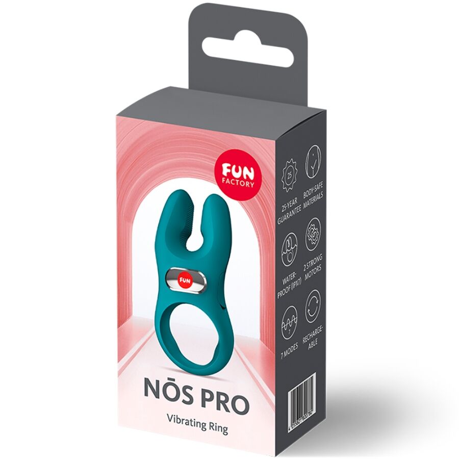 FUN FACTORY - NOS PRO VIBRATING COCK RING BOTTLE GREEN - NOCTURNA DESIRES
