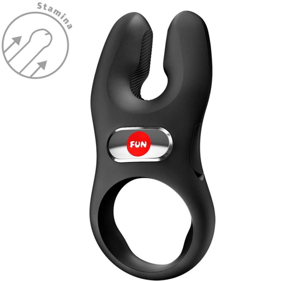 FUN FACTORY - NOS PRO VIBRATING COCK RING BLACK - NOCTURNA DESIRES