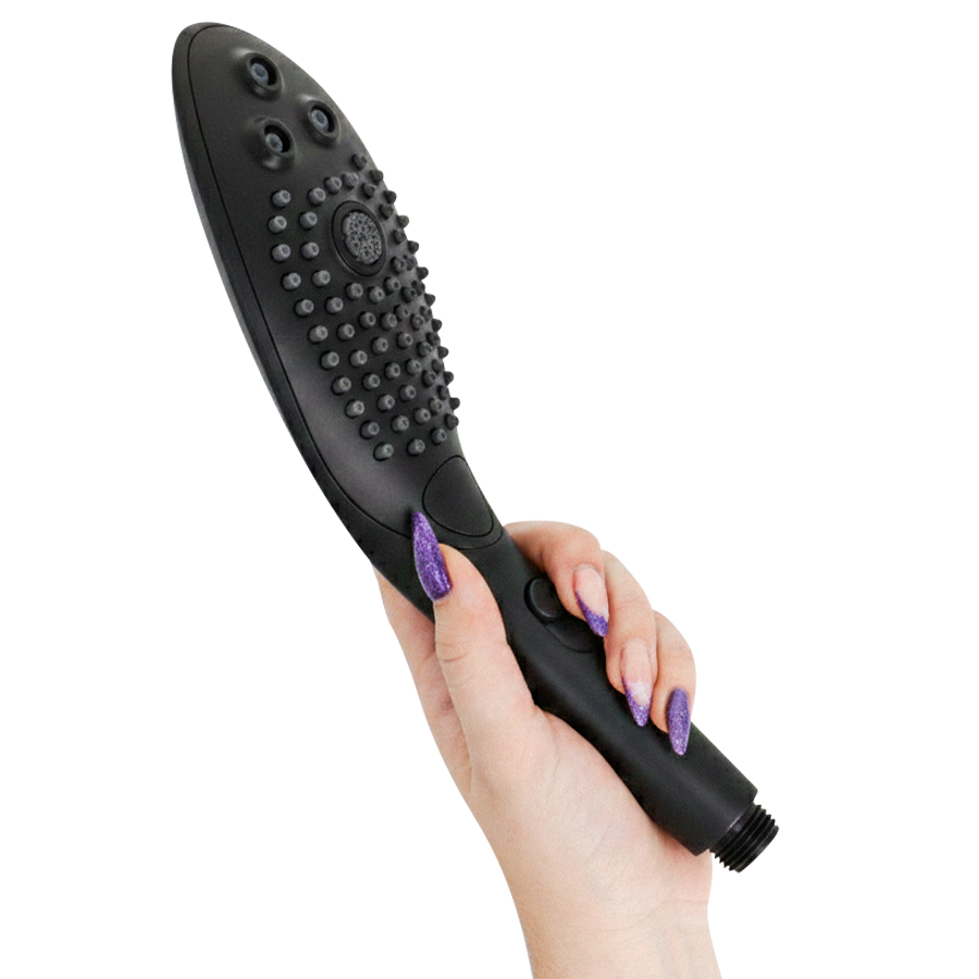WOMANIZER - WAVE CLITORAL STIMULATING SHOWER HEAD BLACK - NOCTURNA DESIRES