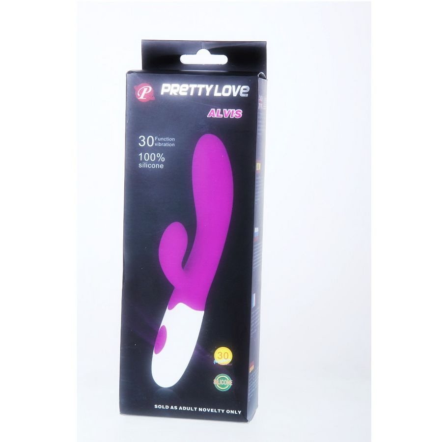 PRETTY LOVE - FLIRTATION ALVIS VIBRATOR WITH CLITORIS STIMULATOR PRETTY LOVE FLIRTATION  NOCTURNA DESIRES