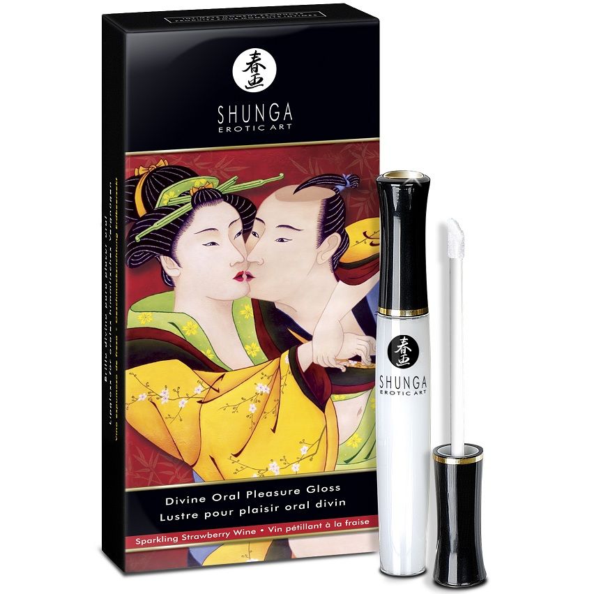 SHUNGA - DIVINE LIP GLOSS STRAWBERRY & CAVA SHUNGA APHRODISIACS  NOCTURNA DESIRES