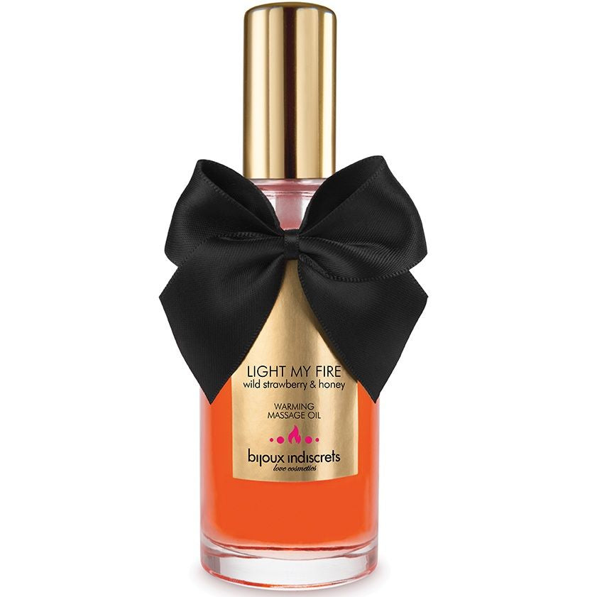 BIJOUX - MASSAGE OIL HEAT EFFECT STRAWBERRY AROMA - NOCTURNA DESIRES