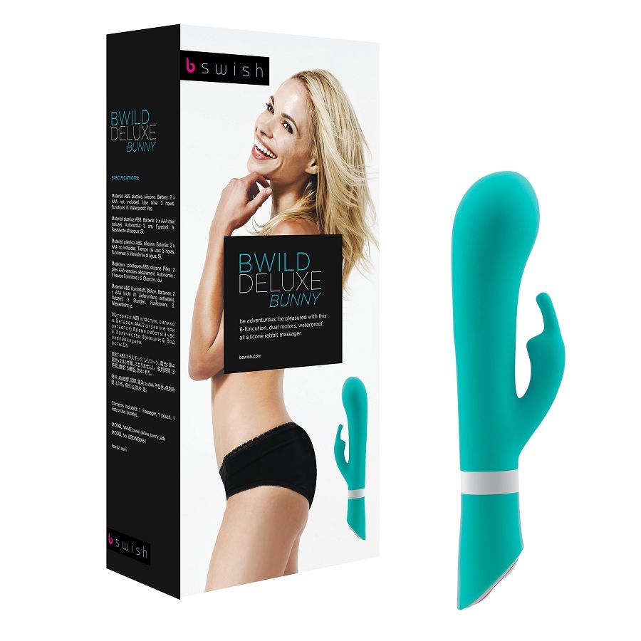 B SWISH - BWILD DELUXE BUNNY RABBIT VIBRATOR JADE B SWISH  NOCTURNA DESIRES