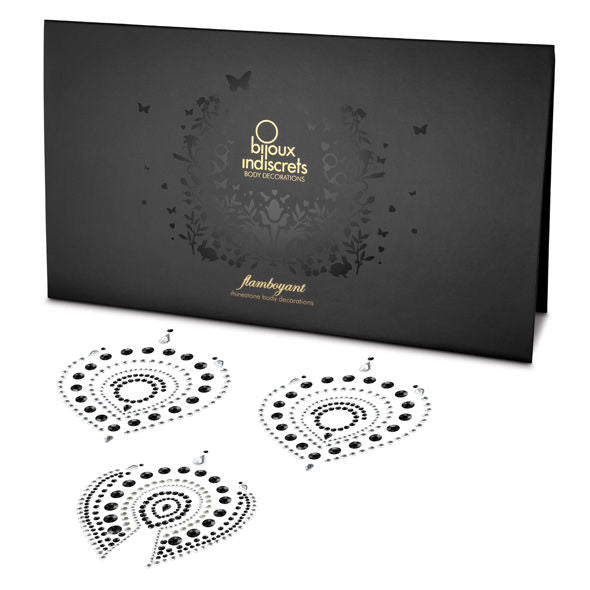 BIJOUX - INDISCRETS FLAMBOYANT BLACK&SILVER BIJOUX DESIRE METALLIQUE  NOCTURNA DESIRES