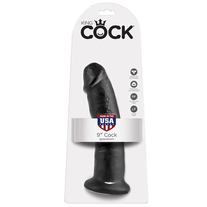 KING COCK - 9 DILDO BLACK 22.9 CM KING COCK  NOCTURNA DESIRES