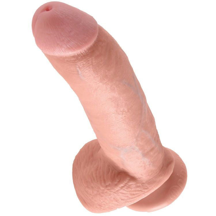 KING COCK - 9 DILDO FLESH WITH BALLS 22.9 CM KING COCK  NOCTURNA DESIRES