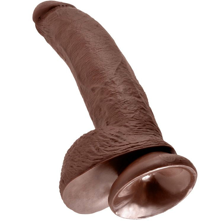 KING COCK - 9 DILDO BROWN WITH BALLS 22.9 CM KING COCK  NOCTURNA DESIRES