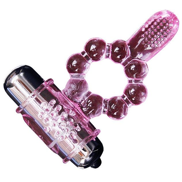 BAILE - SILICONE RING 10 TONGUE RHYTHMS WITH PINK VIBRATION BAILE FOR HIM  NOCTURNA DESIRES