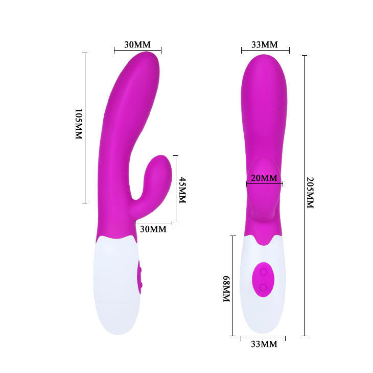 PRETTY LOVE - FLIRTATION ALVIS VIBRATOR WITH CLITORIS STIMULATOR PRETTY LOVE FLIRTATION  NOCTURNA DESIRES