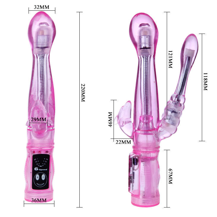 BAILE - FLEXIBLE VIBRATOR WITH ANAL STIMULATOR BAILE VIBRATORS  NOCTURNA DESIRES