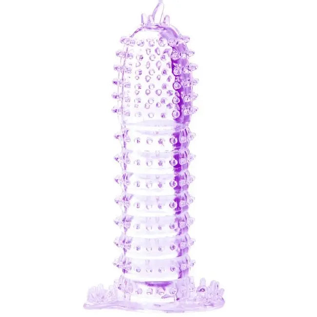 BAILE - PENIS SHEATH WITH STIMULATING POINTS PURPLE 14 CM - NOCTURNA DESIRES