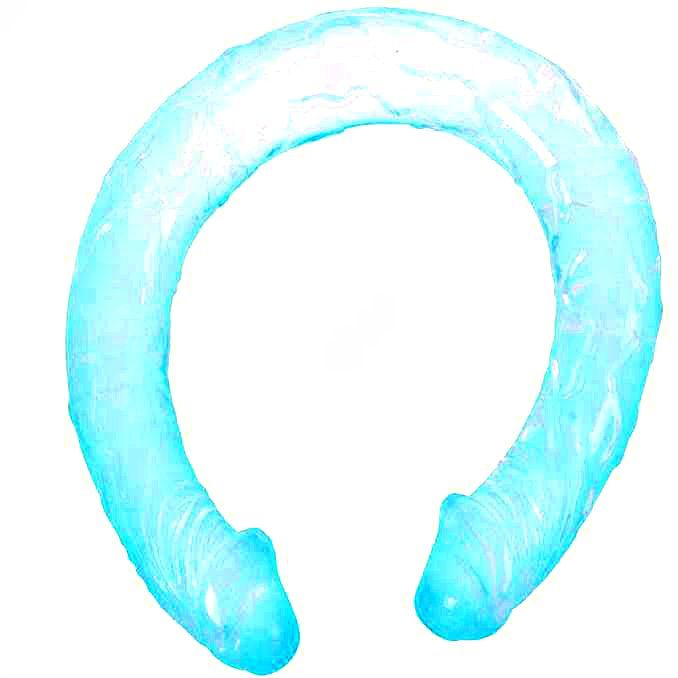 BAILE - DOUBLE DONG BLUE 44.5 CM BAILE ANAL  NOCTURNA DESIRES