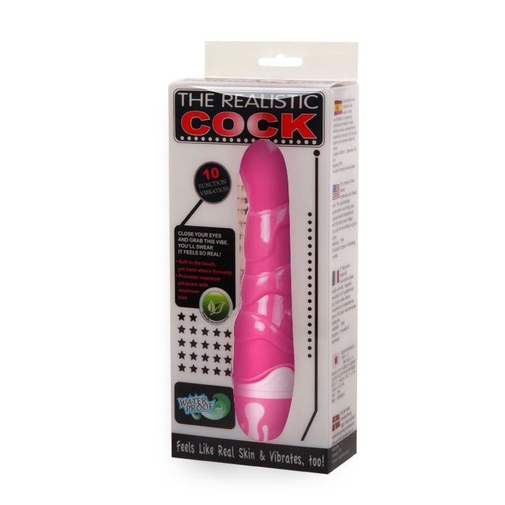 BAILE - THE REALISTIC COCK PINK 21.8 CM BAILE VIBRATORS  NOCTURNA DESIRES
