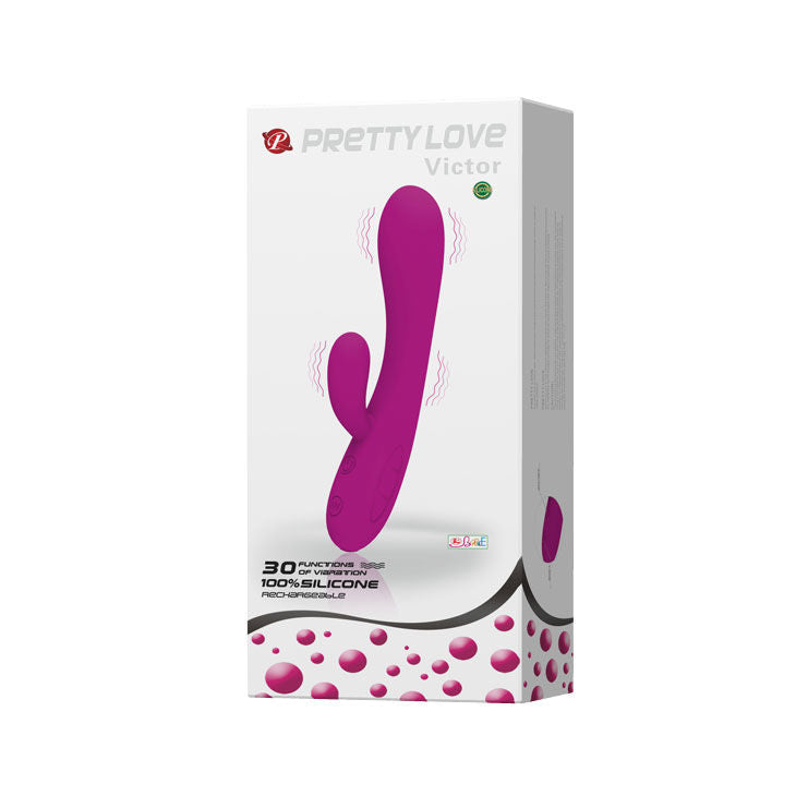 PRETTY LOVE - SMART VICTOR VIBRATOR WITH CLITORIS STIMULATOR PRETTY LOVE SMART  NOCTURNA DESIRES
