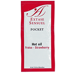 EXTASE SENSUAL - STRAWBERRY STIMULATING OIL 10 ML EXTASE SENSUAL  NOCTURNA DESIRES