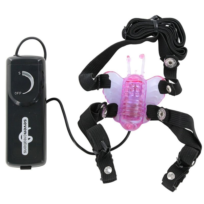 SEVEN CREATIONS - BUTTERFLY STIMULATOR WITH VIBRATION SEVEN CREATIONS  NOCTURNA DESIRES