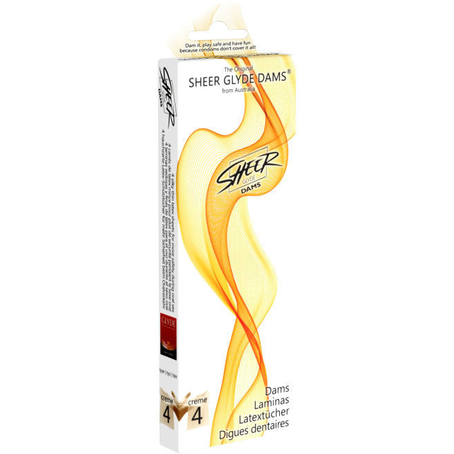 SHEER GLYDE - DAMS LAMINAS LATEX ORAL SEX VANILLA SHEER GLYDE  NOCTURNA DESIRES