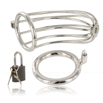 METAL HARD - BIRD CHASTITY RING CAGE - NOCTURNA DESIRES